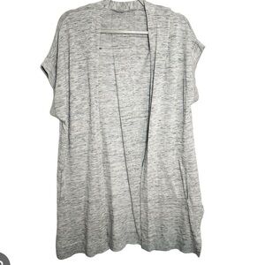 Athleta Gray Open Front Cardigan